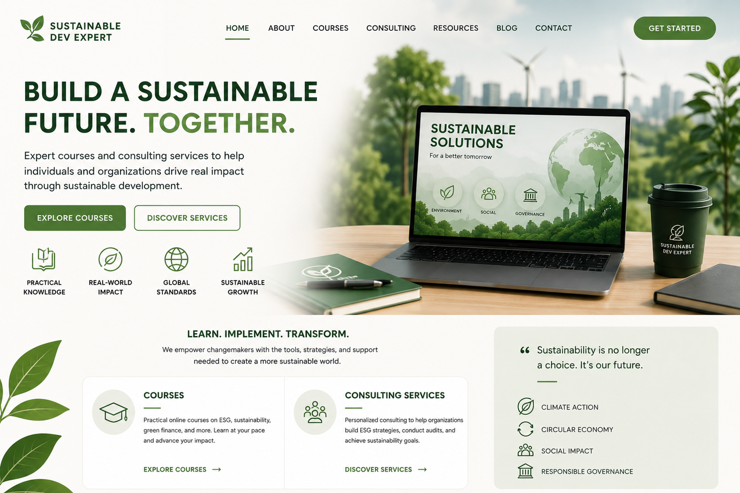 Sustainability report writing